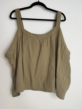 Pact Women's Coastal Double
Gauze Breezy Cami Olive Green Sz XXXL
